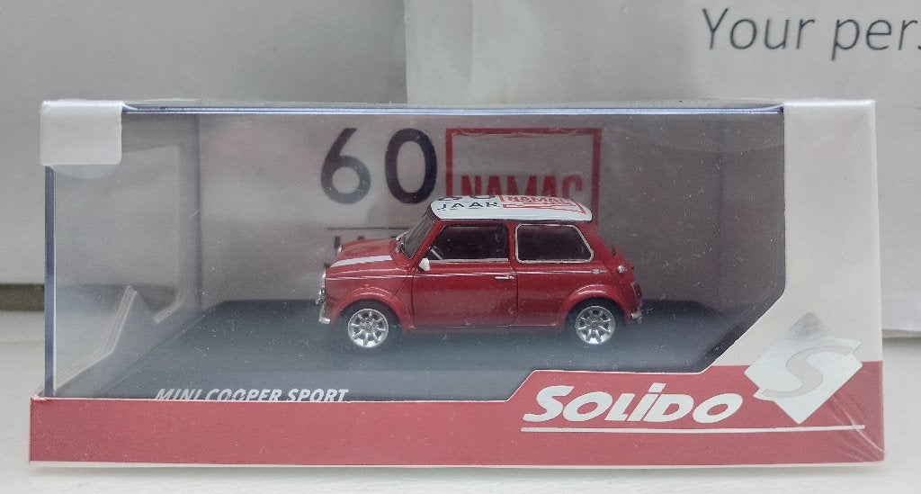 Solido 1:43 Mini Cooper Sport 1997 60 jaar Namac nieuw, Ophalen of Verzenden, Nieuw, Auto, Solido