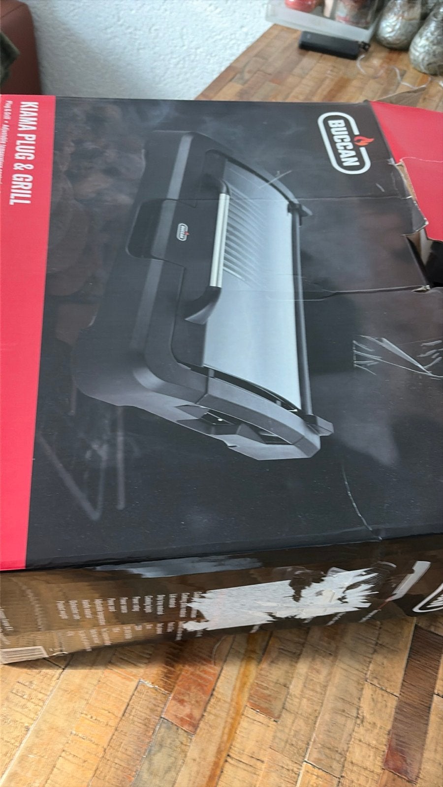 Nieuwe Buccan Plug & Grill Tafelgrill, Witgoed en Apparatuur, Grillplaten, Ophalen, Nieuw, Tafelgrill