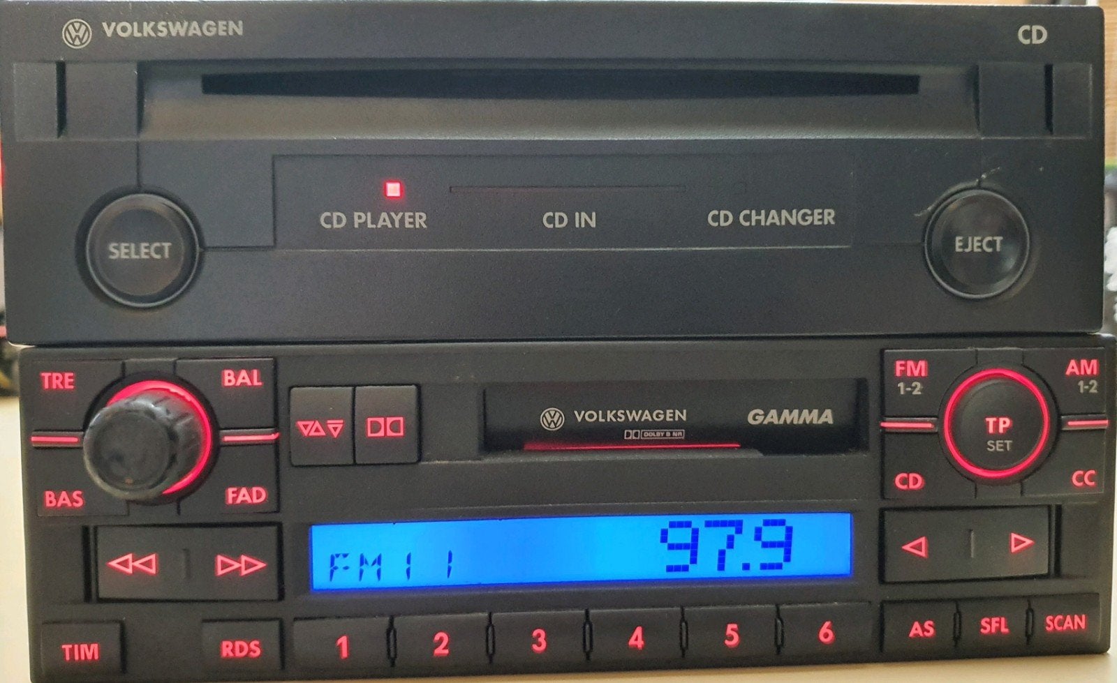 Volkswagen Gamma V autoradio + CD speler, Auto diversen, Autoradio's, Ophalen of Verzenden