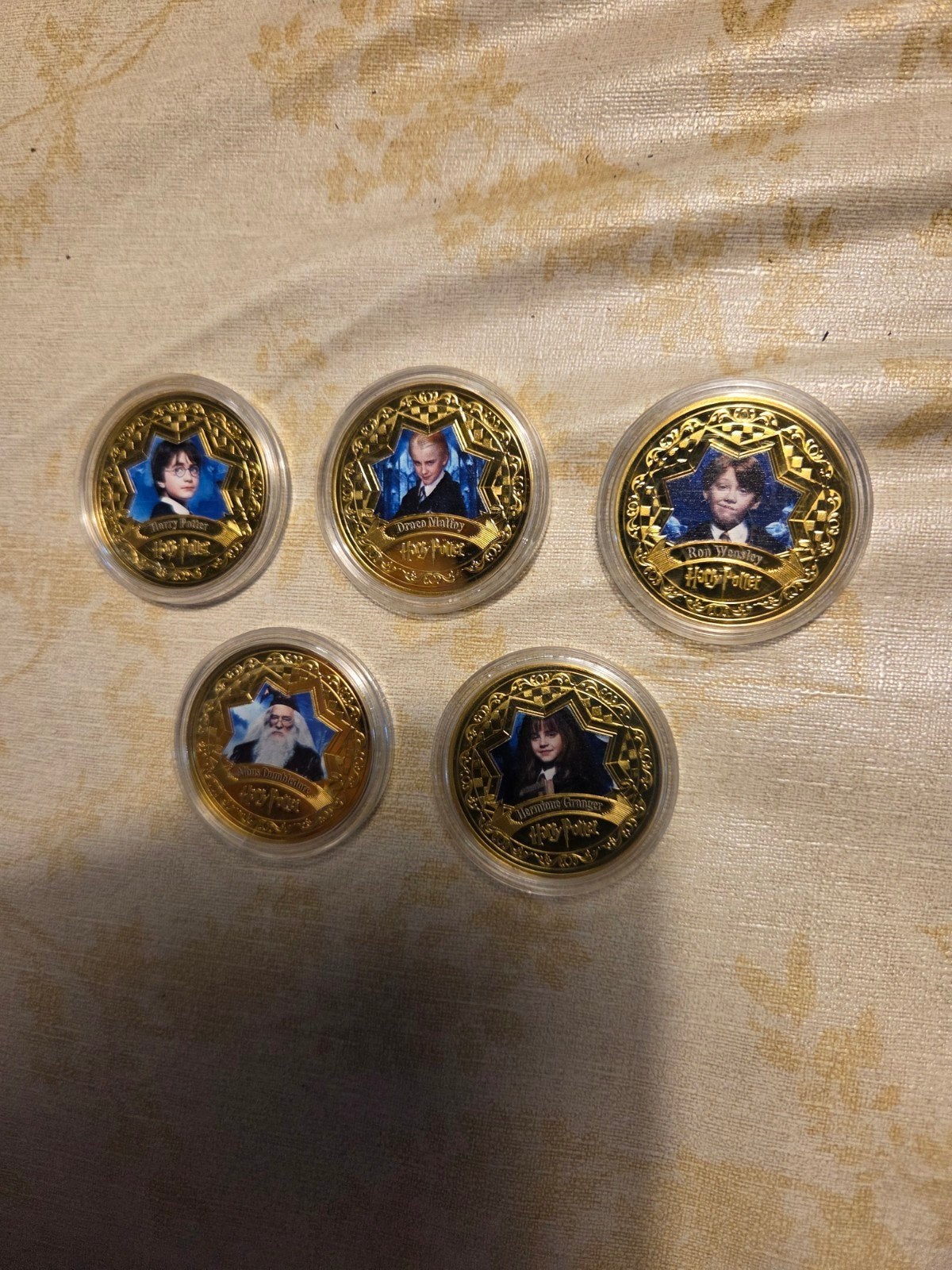 Harry Potter verzamelmunten - 5 stuks, Verzenden, Nieuw, Overige typen