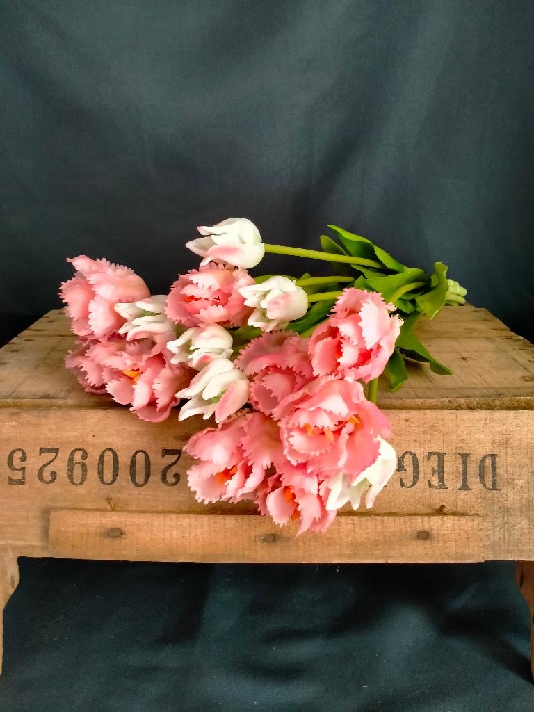Real touch tulpen, kunstbloemen, Huis en Inrichting, Woonaccessoires | Kunstplanten en Kunstbloemen, Binnen, 40 cm, Nieuw, Ophalen of Verzenden