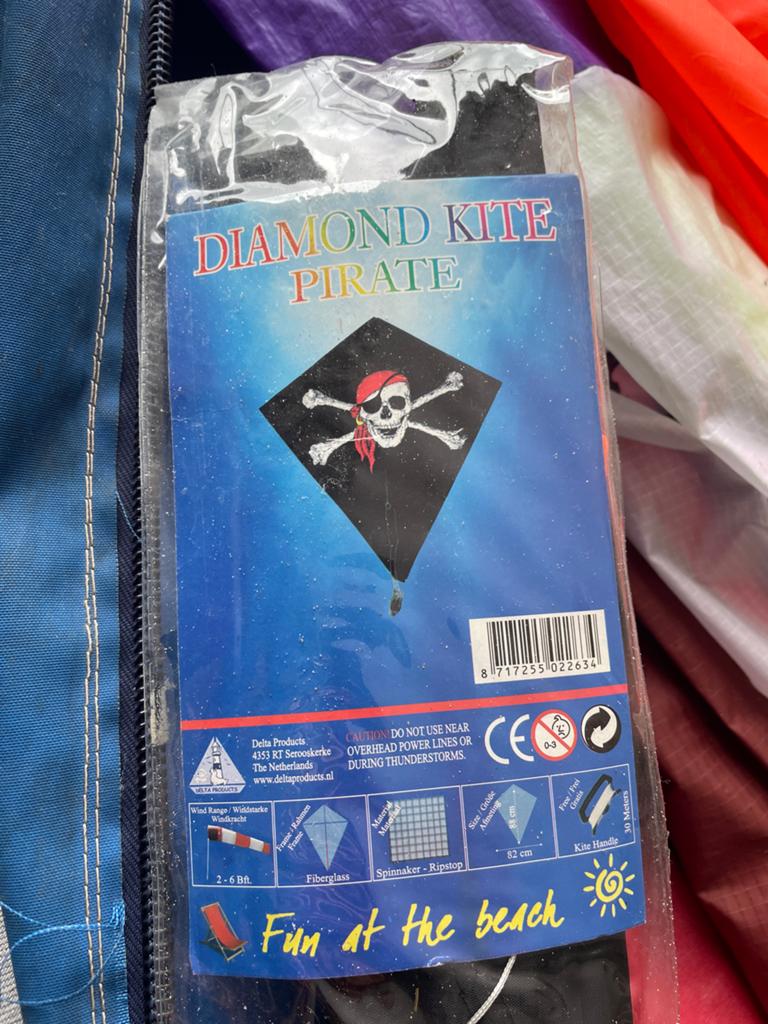 Diamond Kite Piraat - Nieuw in verpakking, Ophalen of Verzenden, Nieuw, Eenlijns, Vlieger