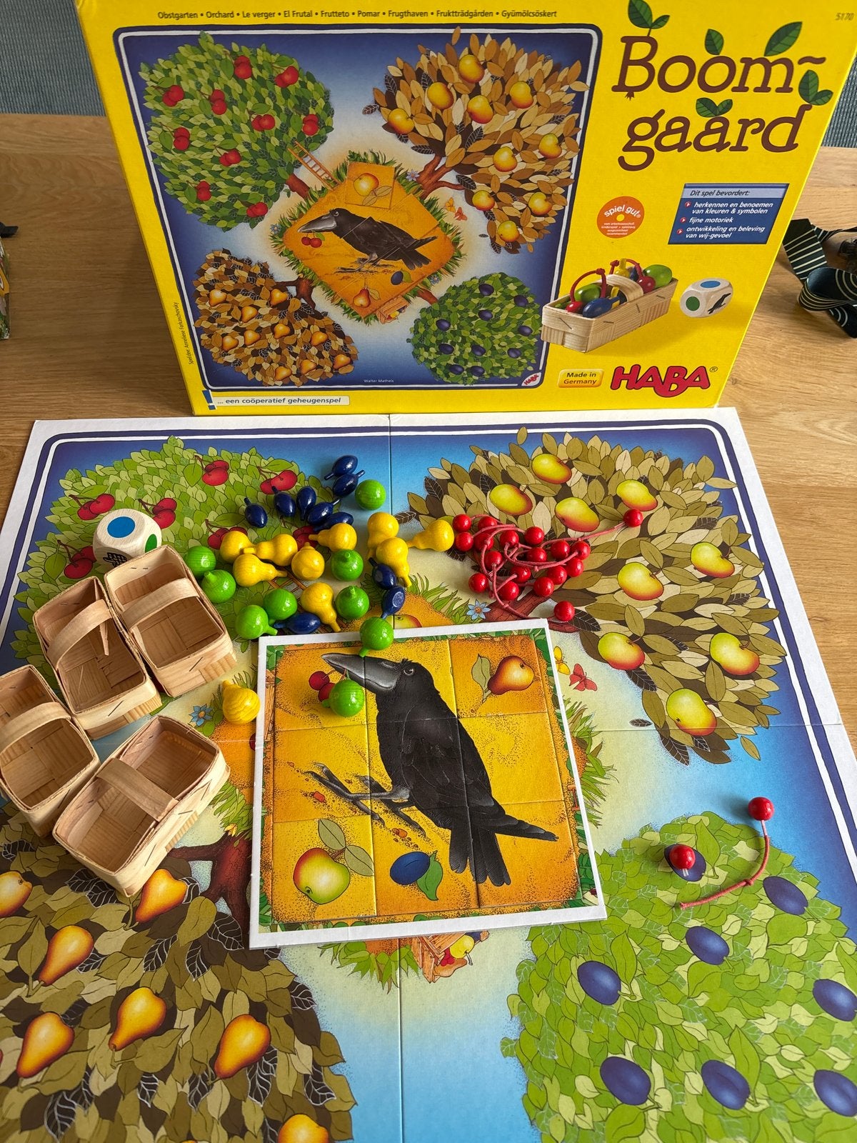Boomgaard (Orchard) - HABA coöperatief geheugenspel, Een of twee spelers, Ophalen, Zo goed als nieuw
