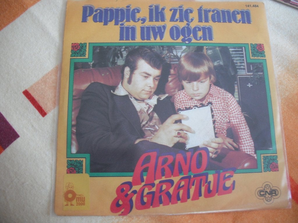 Arno en Gratje - Pappie, ik zie tranen in uw ogen., Ophalen of Verzenden, Zo goed als nieuw, 12 inch, Levenslied of Smartlap