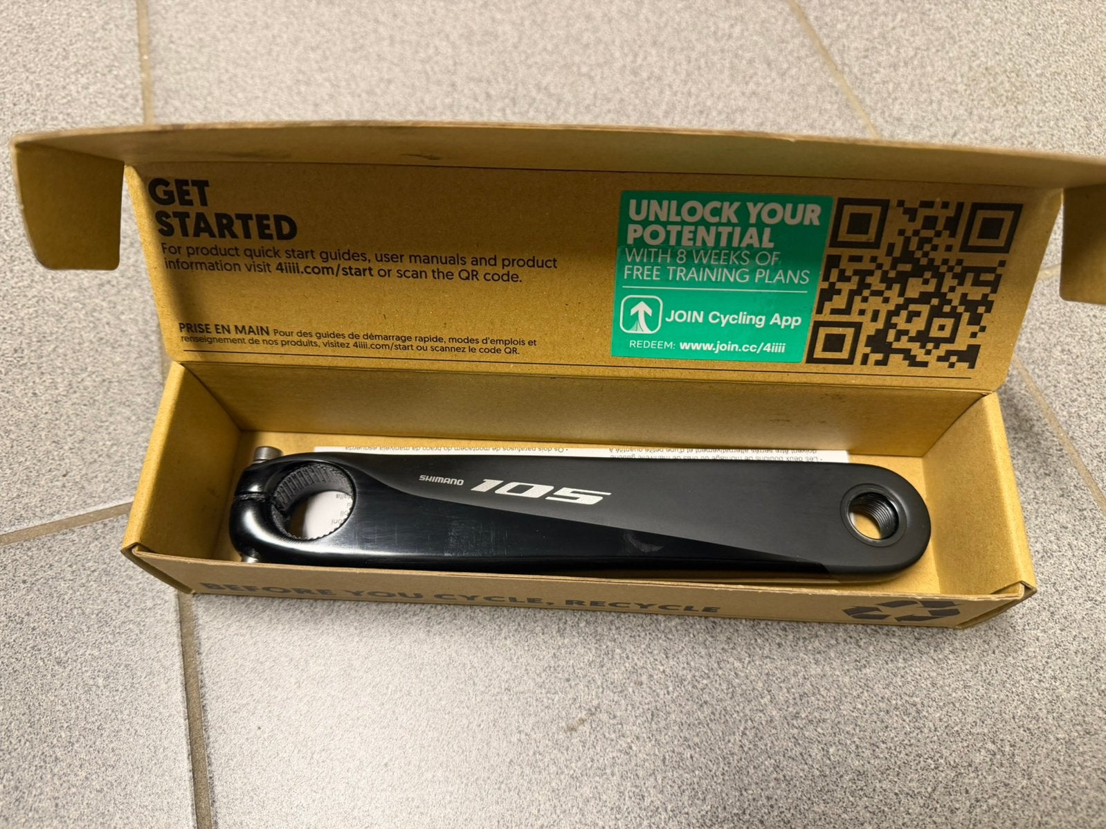 4iiii Precision 3+ 105 R7000 powermeter 172,5 mm, Fietsen en Brommers, Fietsonderdelen, Ophalen of Verzenden, Zo goed als nieuw