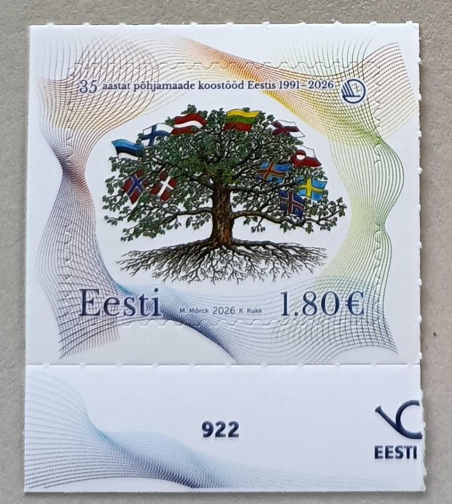 Estland-Estonia 2026 Baltic-Nordic Cooperation, Postzegels en Munten, Postzegels | Europa | Overig, Ophalen of Verzenden, Overige landen