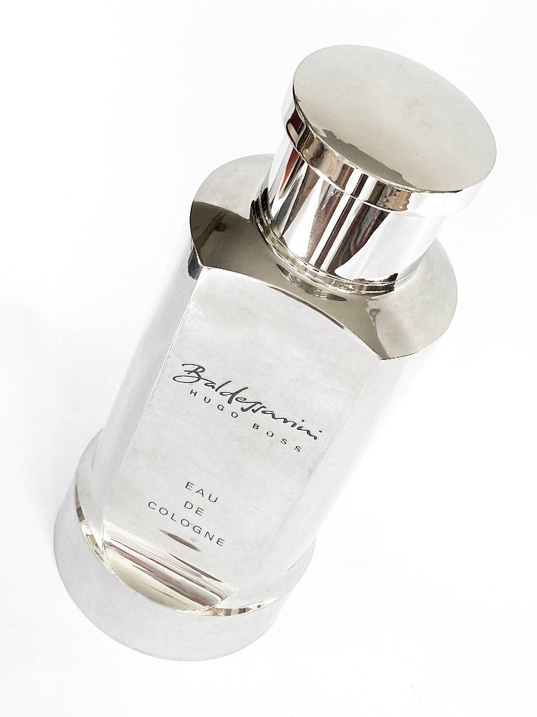 Factice XXL parfum display Baldessarini Hugo Boss, metaal, Ophalen, Gebruikt