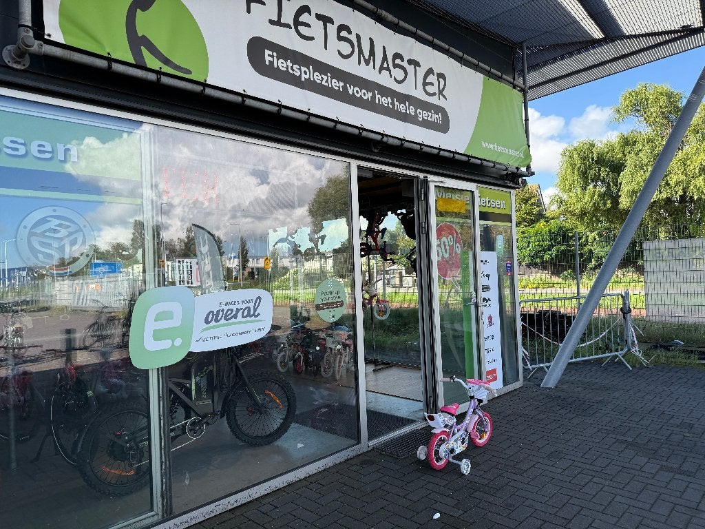 FIETSMASTER Unicorn Kinderfiets - Meisjes - 12 inch - Paars, Terugtraprem, Zijwieltjes, Nieuw, Minder dan 16 inch