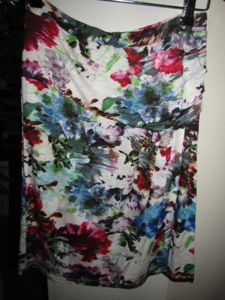 E1655 Inizia mt S nieuw rok tricot bloemen gedrapeerd, Kleding | Dames, Overige kleuren, Verzenden, Inizia, Nieuw