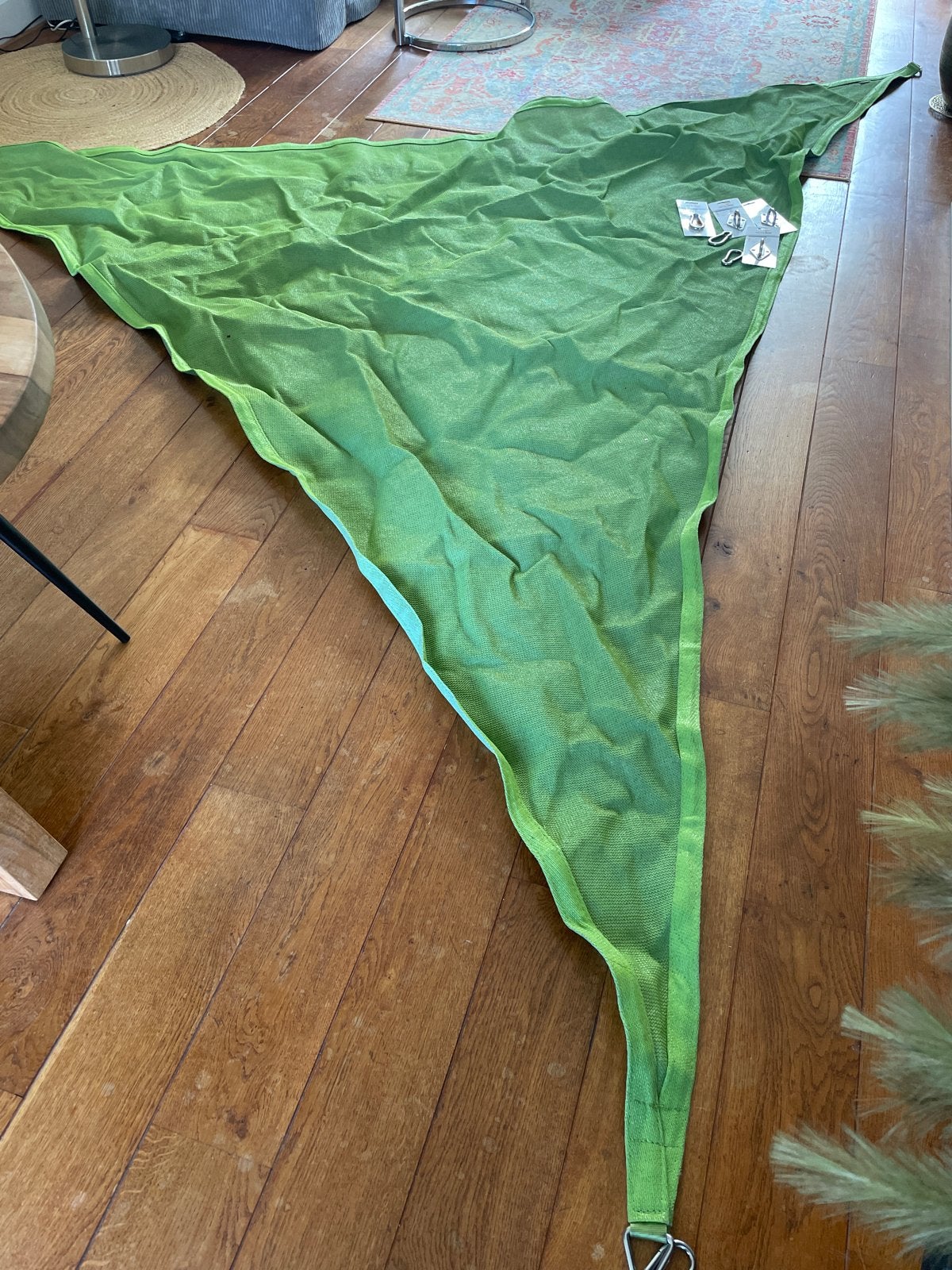 Nesling Zonnedoek Groen met Complete Bevestigingsset, Ophalen of Verzenden, Gebruikt