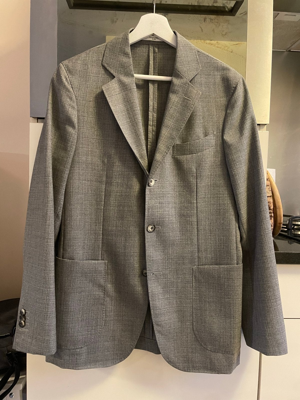 Profuomo Heren Colbert Vitale Barberis Canonico Maat 48, Ophalen of Verzenden, Zo goed als nieuw, Maat 48/50 (M), Grijs