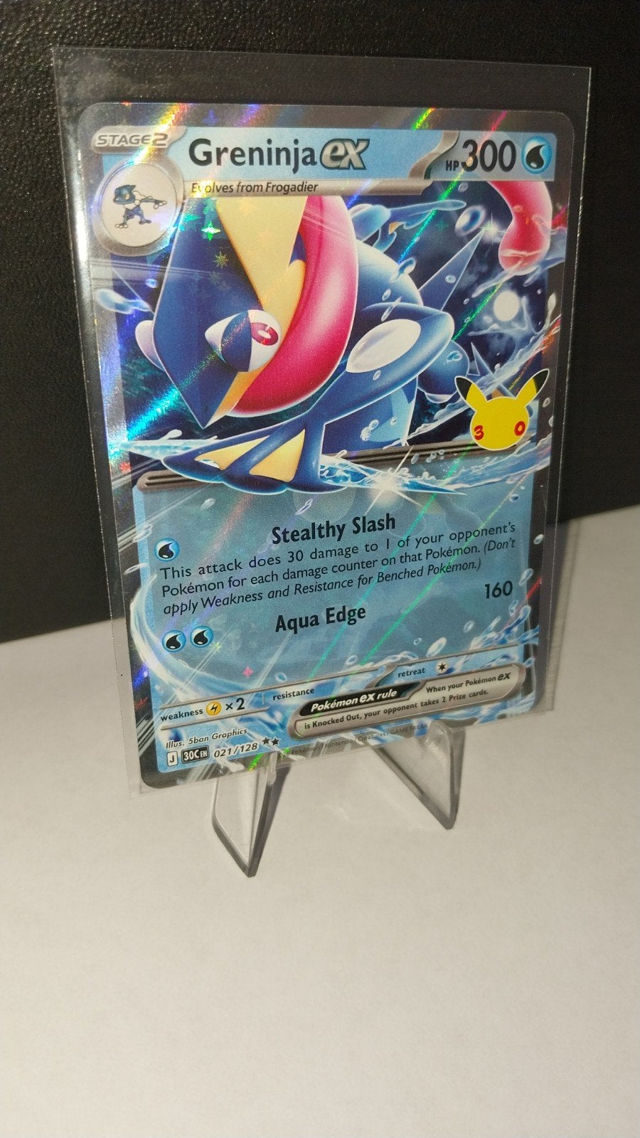 Greninja ex Pokémon Kaart 021/128 - 30th Celebration, Verzamelen, Ophalen of Verzenden, Pokemon, Pokemon, Pokemon