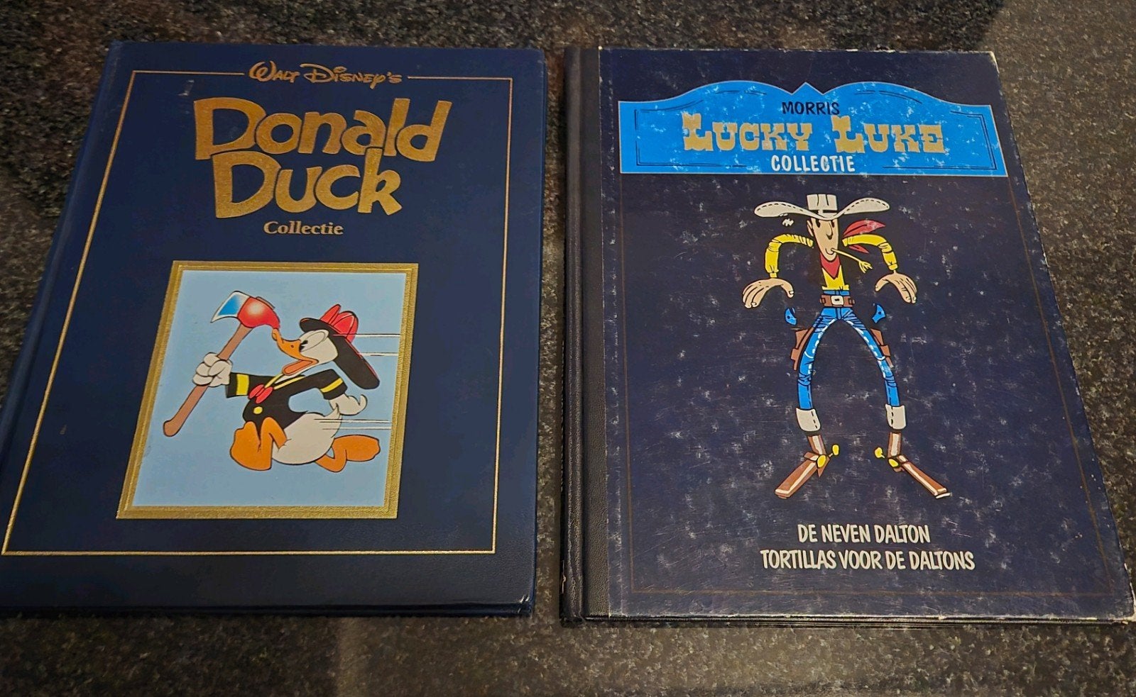 Donald Duck en Lucky Luke stripboeken, Boeken, Meerdere stripboeken, Ophalen of Verzenden, Gelezen