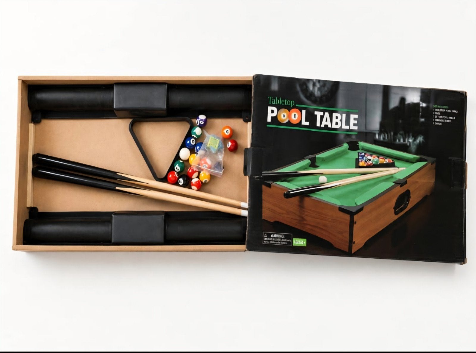 Tafelmodel Pooltafel - Compact Biljartspel voor Thuis, Ophalen of Verzenden, Zo goed als nieuw