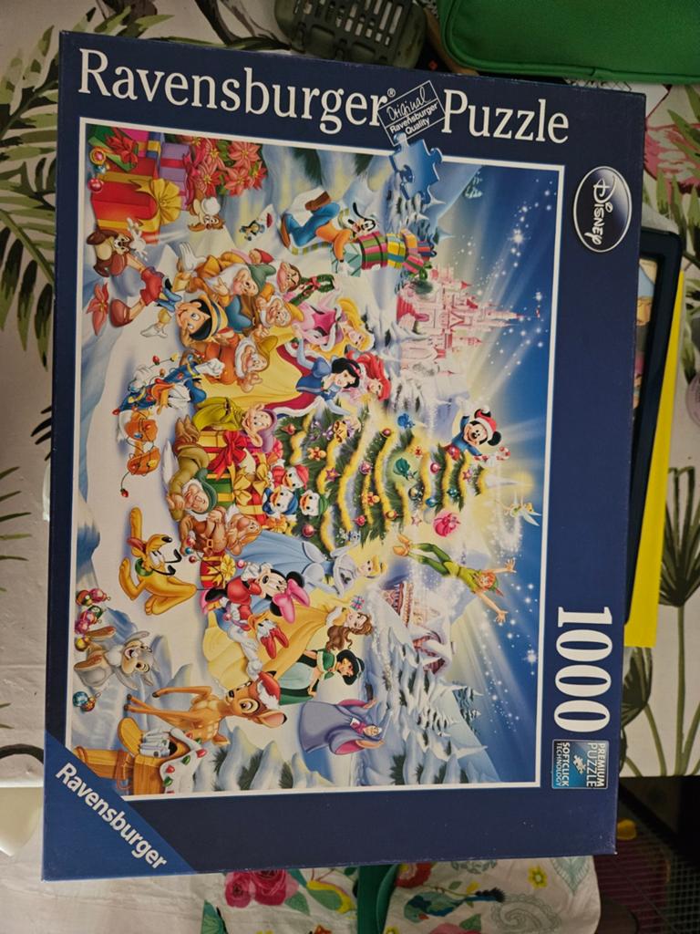 Ravensburger Disney Kerst Puzzel 1000 stukjes, Ophalen, 500 t/m 1500 stukjes, Gebruikt, Legpuzzel