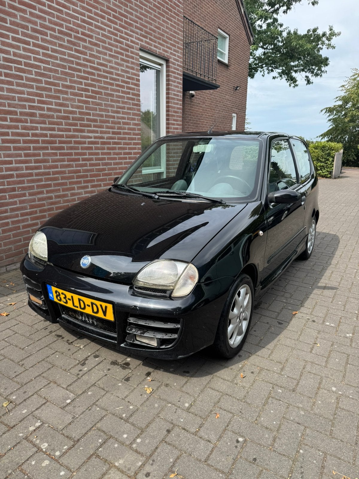 Fiat Seicento 1.1 2002 Zwart, Voorwielaandrijving, Zwart, Zwart, Origineel Nederlands