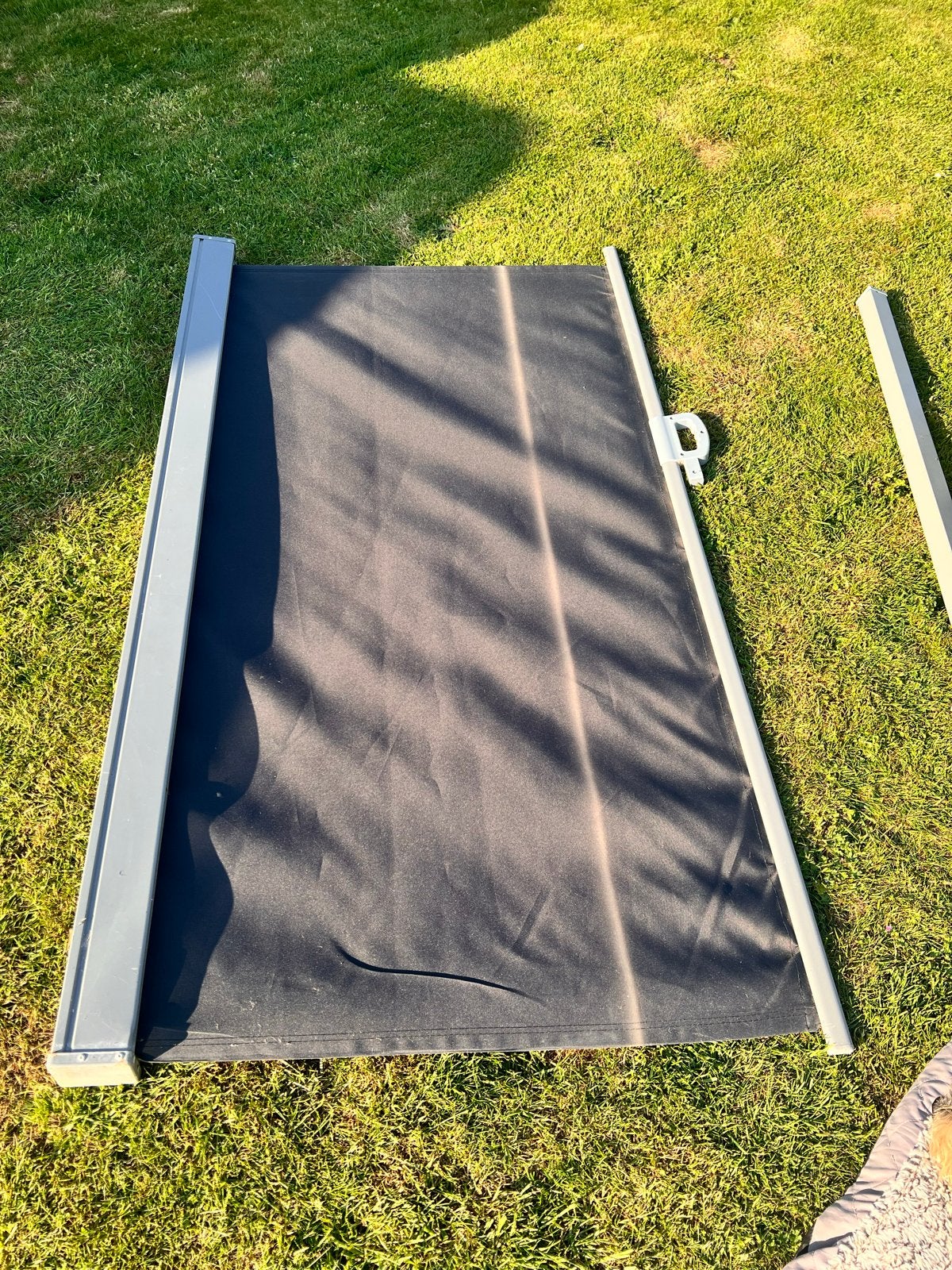 Uittrekbaar windscherm voor terras of tuin, Caravans en Kamperen, Ophalen, Uittrekbaar, Gebruikt