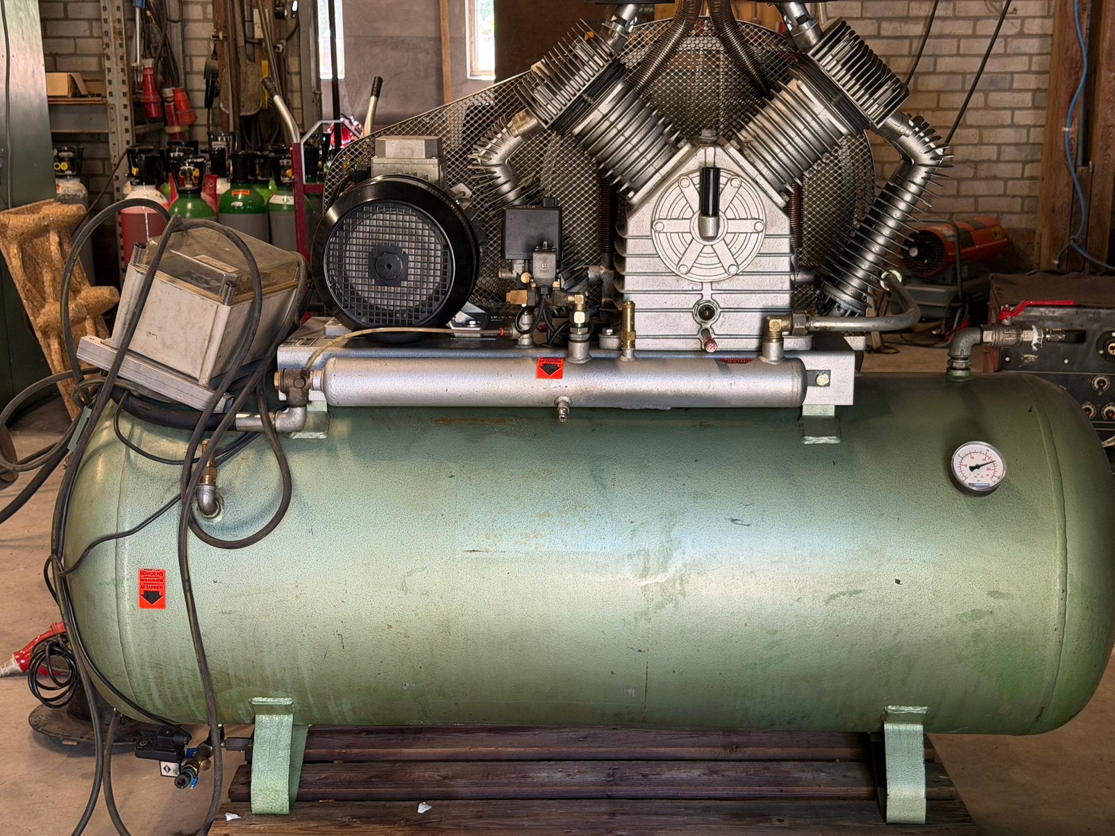 Creemers compressor 10 pk, 100 liter of meer, Ophalen of Verzenden