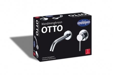 STUNTAANBIEDING: Wastafelkraan Otto met inbouwdeel, chroom, Verzenden, Nieuw, Chroom, Kraan