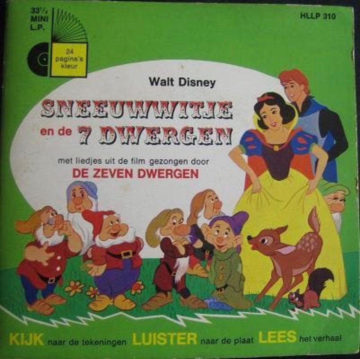 EP - Het Verhaal Van Sneeuwwitje En De Zeven Dwergen NM 13-6, Ophalen of Verzenden, Zo goed als nieuw