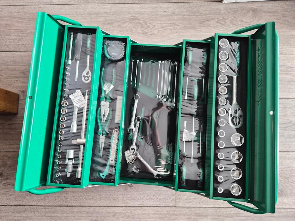 Jungwille 86 delige gereedschapskist, Doe-het-zelf en Verbouw, Gereedschapskisten, Ophalen of Verzenden, Nieuw