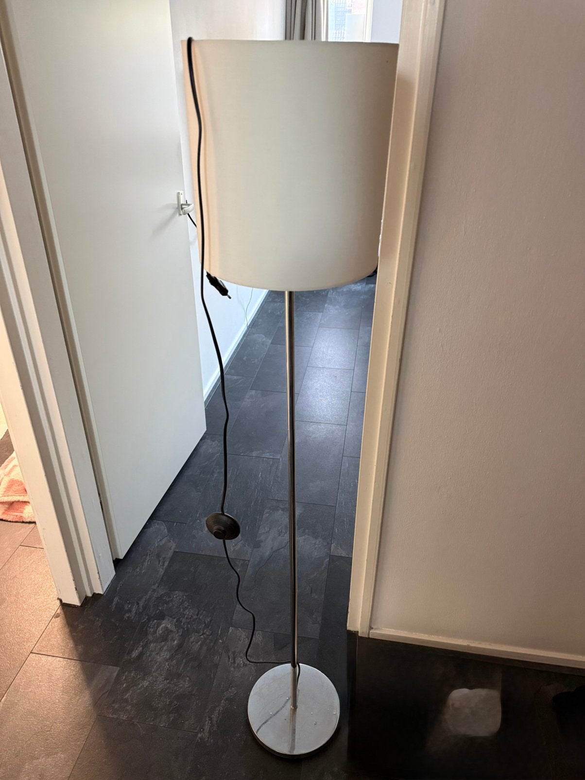Staande lamp wit zilver, Ophalen, Zo goed als nieuw, 150 tot 200 cm