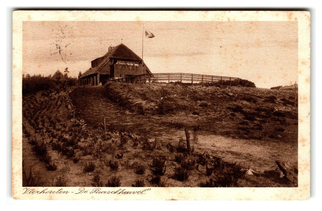 Vierhouten, "De Paaschheuvel", Verzenden, 1920 tot 1940, Gelopen, Gelderland