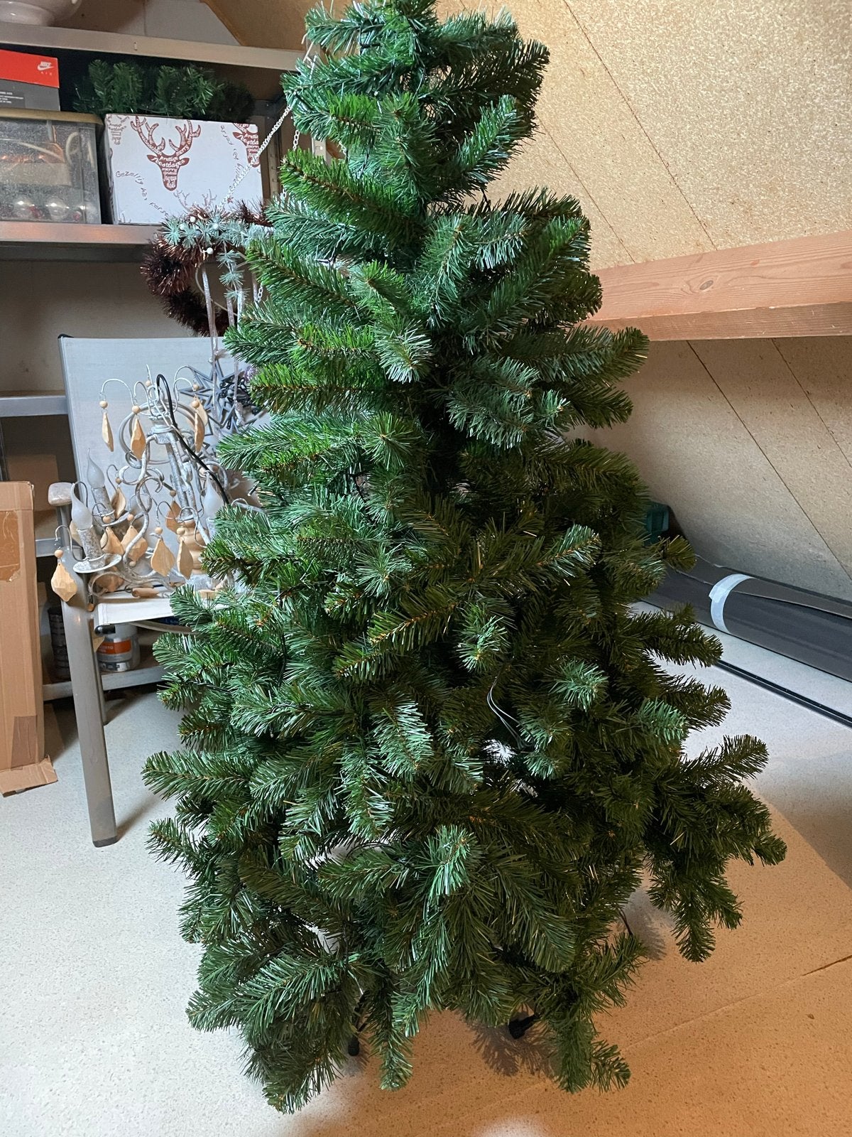 Kunst kerstboom met diverse extra’s, Ophalen, Zo goed als nieuw