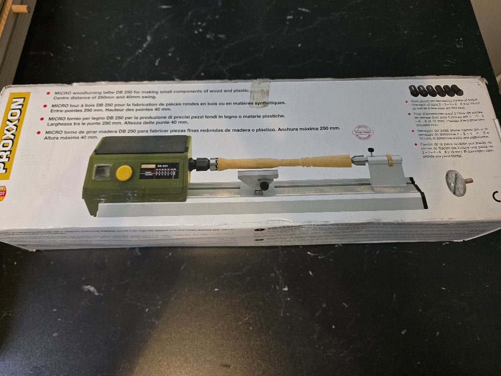 Proxxon Micro- houtdraaibank DB250, Ophalen of Verzenden, Zo goed als nieuw, Houtdraaibank, 500 tot 1000 mm