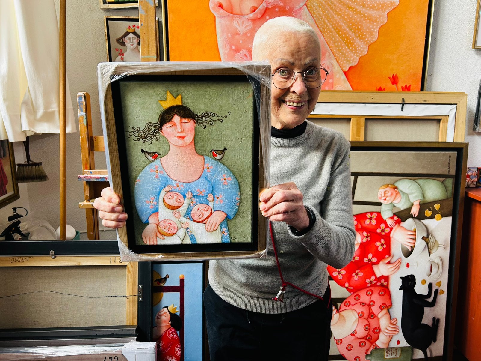 Ada Breedveld schilderij, Antiek en Kunst, Ophalen of Verzenden