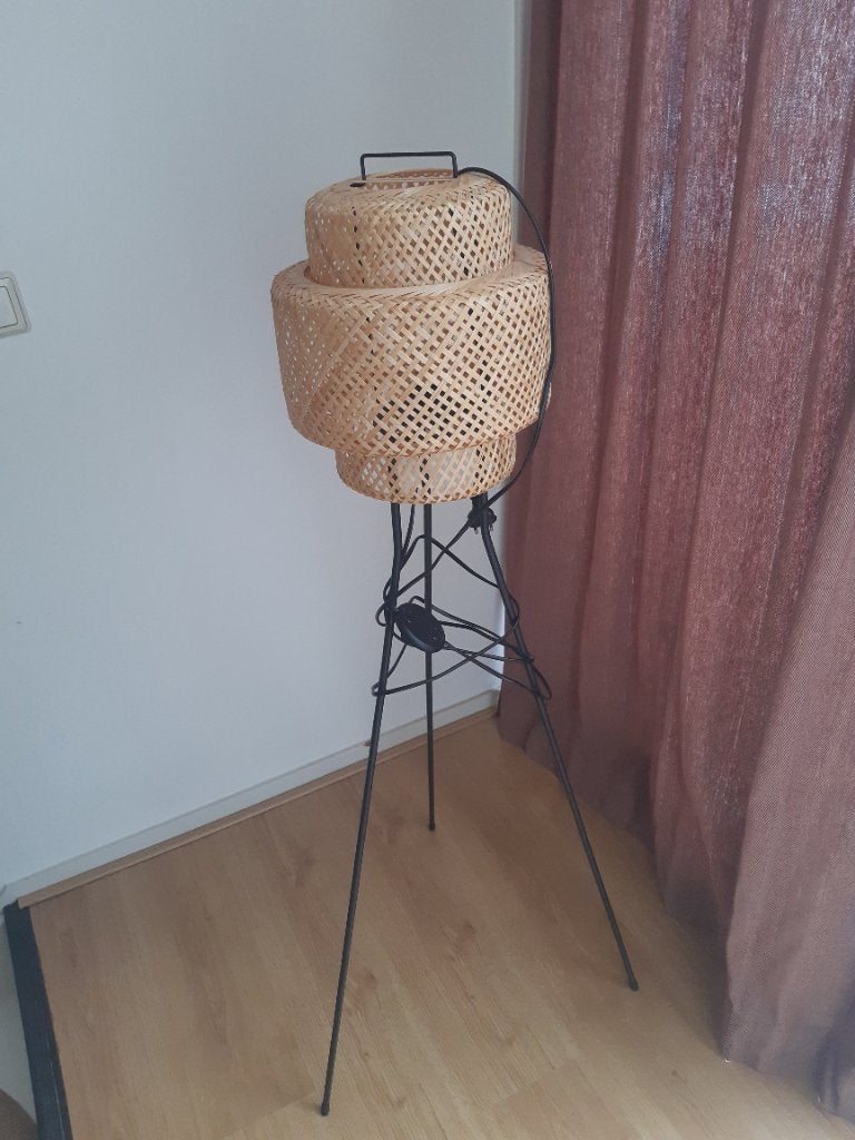 Ikea sinnerlig staande lamp, Ophalen, Zo goed als nieuw, E27 (groot), 100 tot 150 cm