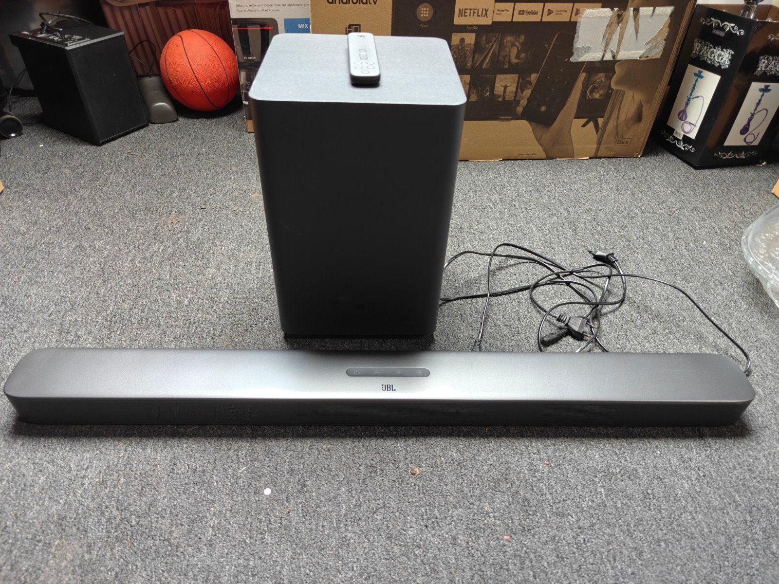 JBL Bar 2.1 Soundbar met draadloze subwoofer, Ophalen, Bluetooth, Gebruikt