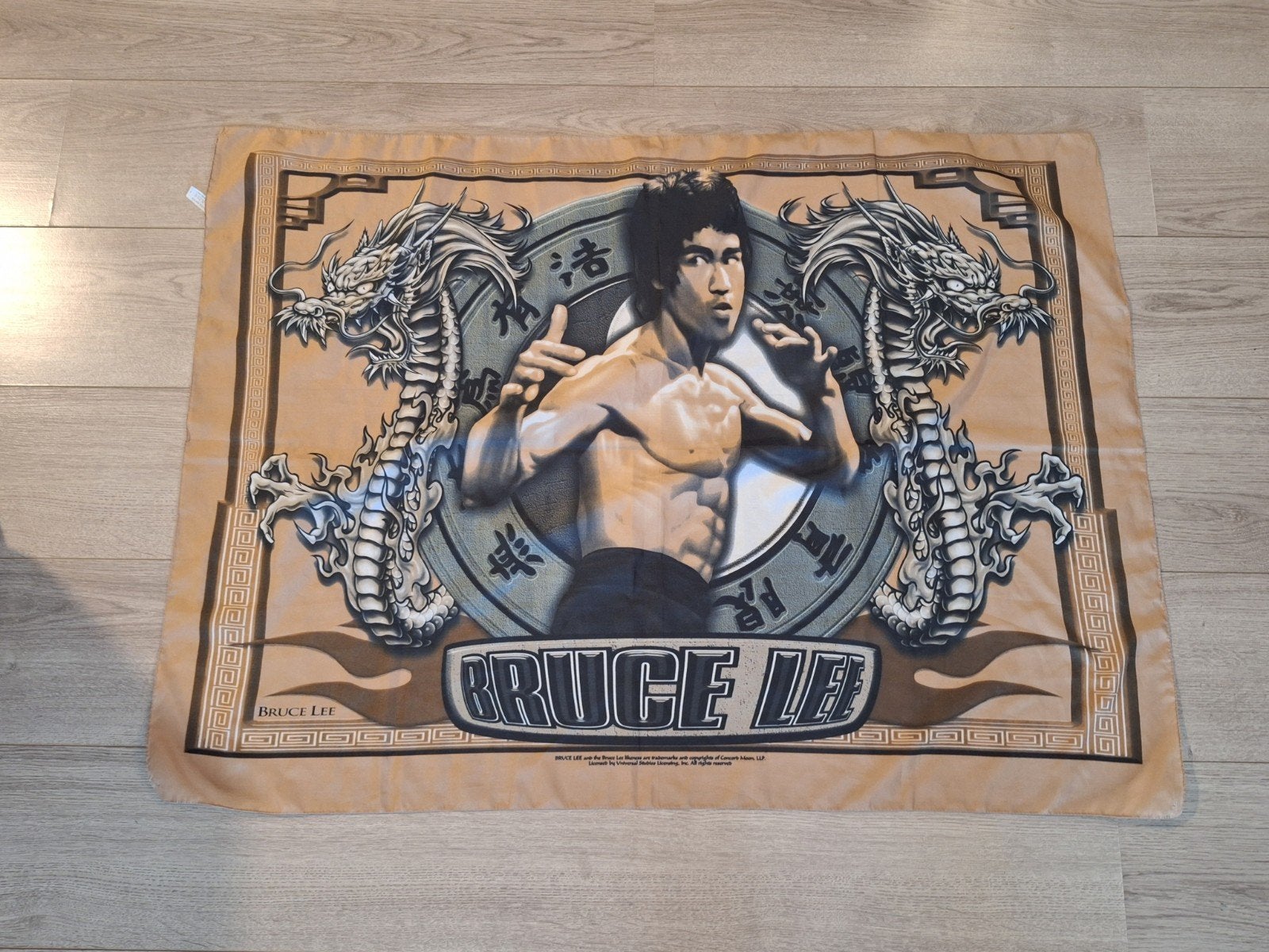 Bruce Lee polyster vlag/ poster Vintage Stijl, Ophalen of Verzenden, Gebruikt, Gebruiksvoorwerp