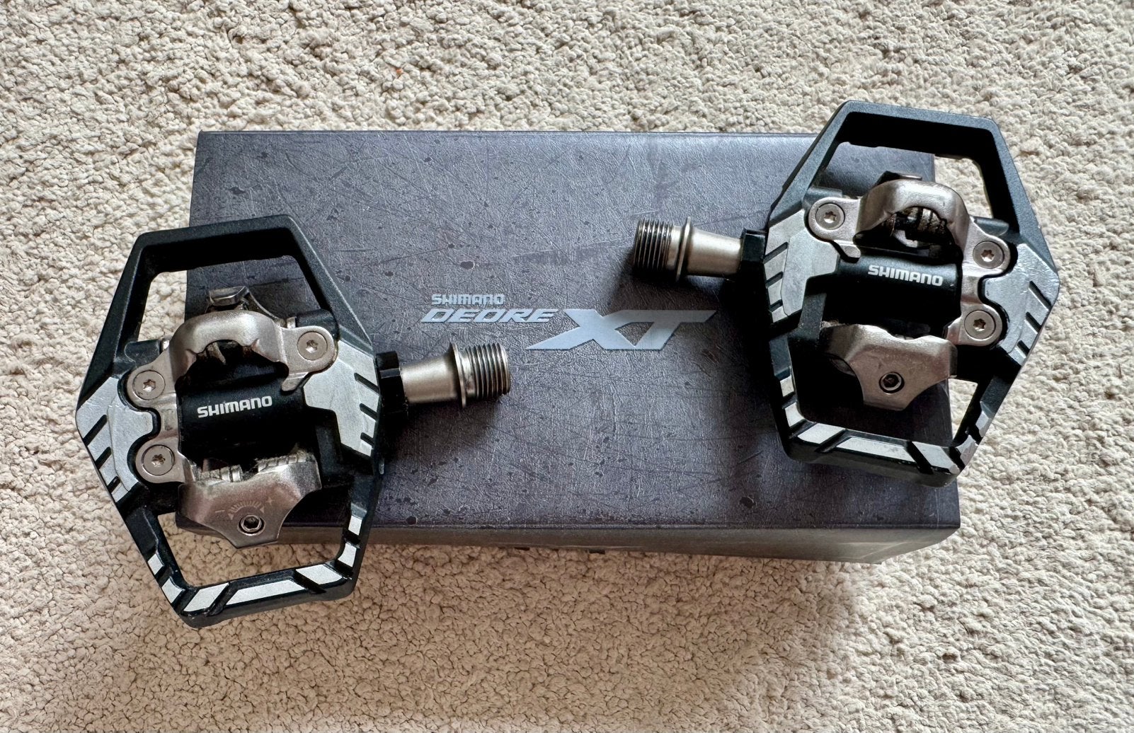 SHIMANO DEORE XT PD-M8120 MTB SPD PEDALEN ZWART, Ophalen of Verzenden, Zo goed als nieuw, Gravelbike, Overige typen