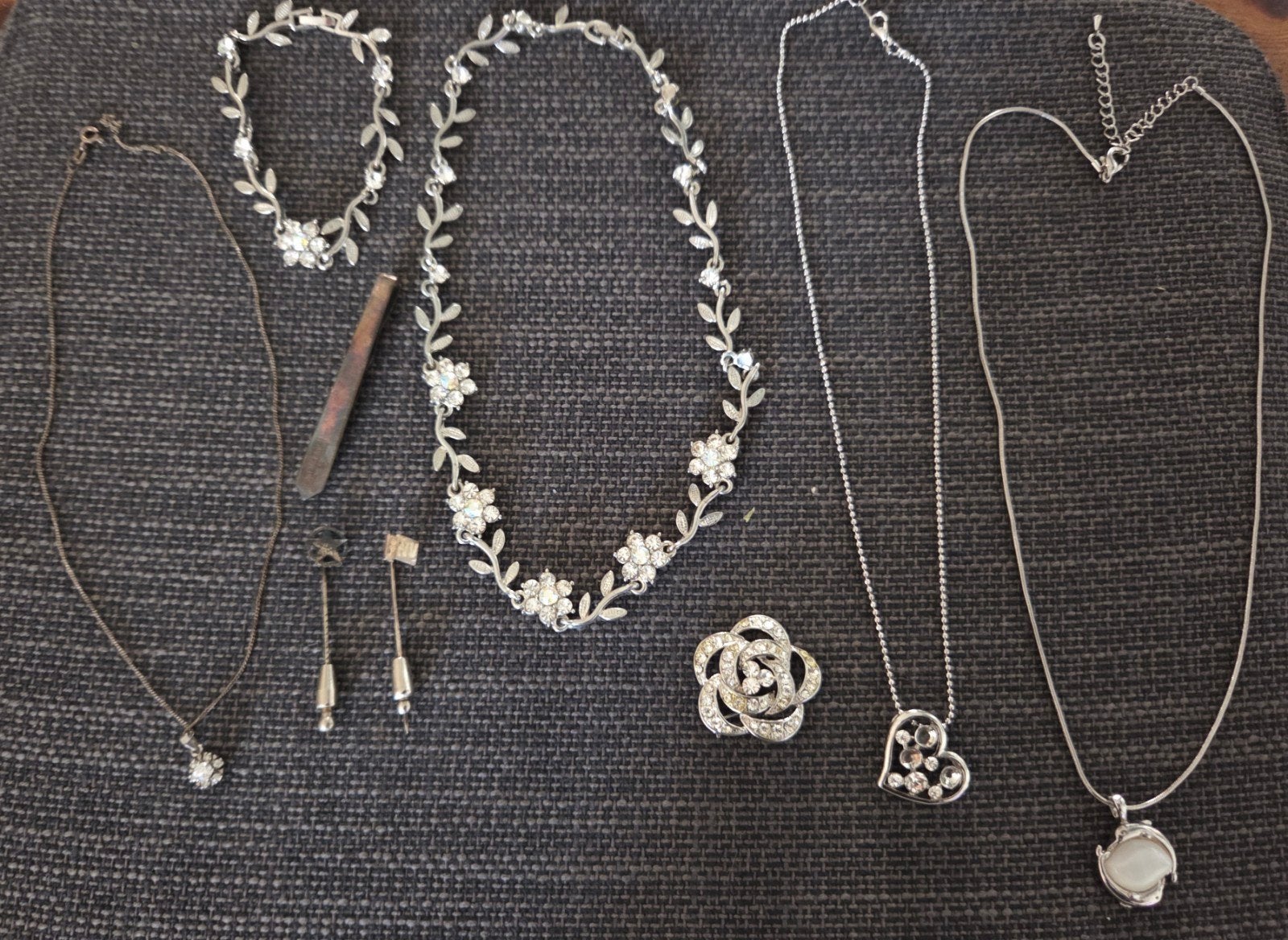 Sieraden uit erfenis, Ophalen of Verzenden, Gebruikt, Zilver, Overige materialen
