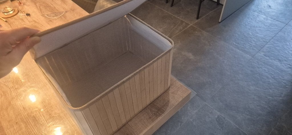 Bamboe opbergmand | naturel, Ophalen, Overige materialen, Mand, Nieuw