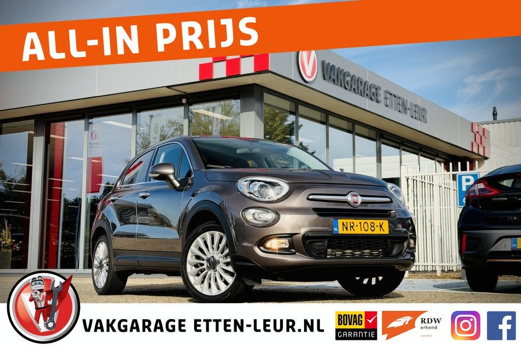 Fiat 500X 1.4 T M-Air Lounge | CLIMA | CRUISE | TREKHAAK | P, Auto's, 12 maanden, Gebruikt, 4 cilinders, Origineel Nederlands