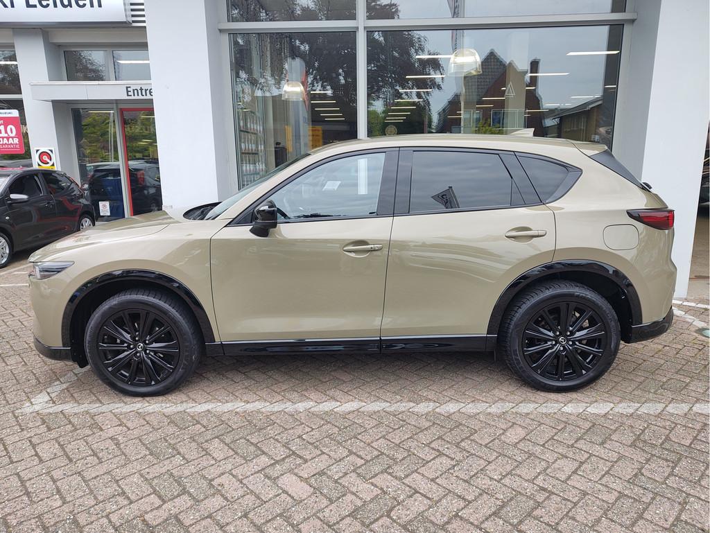 Mazda CX-5 2.0 E-SKYACTIV-G M HYBRID 165 HOMURA AUT. Stuurve, Gebruikt, 4 cilinders, Beige, Bedrijf