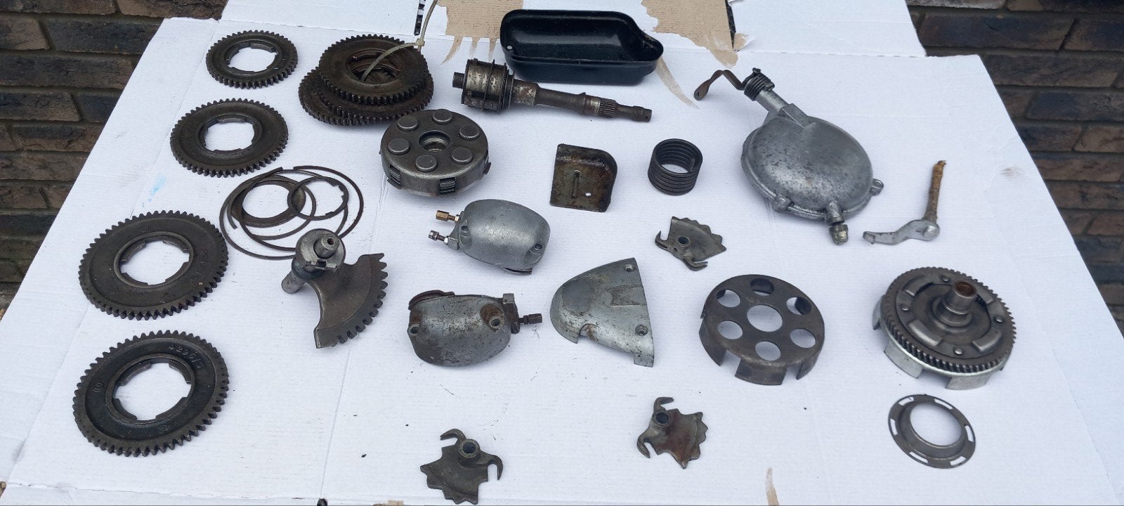 Vespa Oldtimer motorblok onderdelen., Ophalen of Verzenden