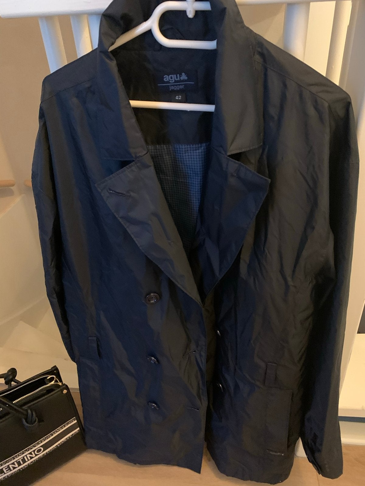 AGU Jeggger Regenjas Maat 42 - Zo goed als nieuw, Ophalen of Verzenden, Zo goed als nieuw, Maat 42/44 (L), Blauw