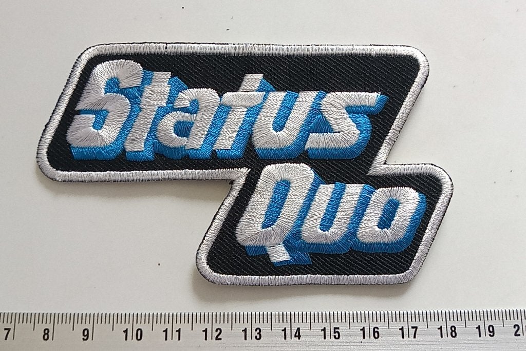 Status Quo leuke  nieuwe shaped patch s82  embleem, Verzenden, Nieuw, Kleding