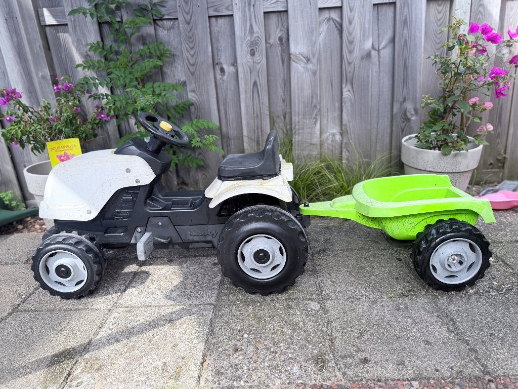 Smoby tractor, Ophalen, Gebruikt, Trapvoertuig