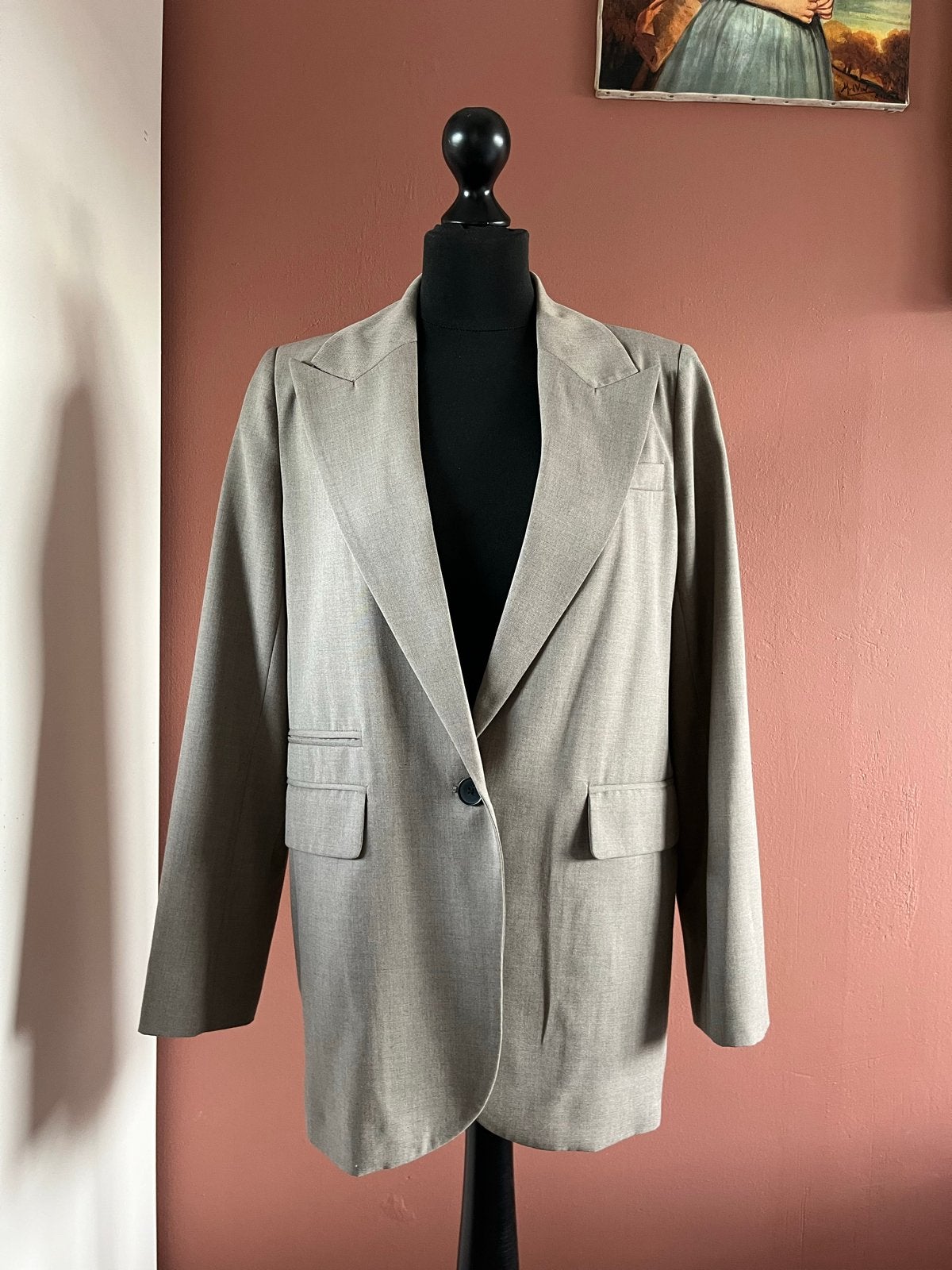 Co'Couture pantalon en blazer set, maat S/XS beige/taupe, Beige, Ophalen of Verzenden, Zo goed als nieuw, Maat 36 (S)