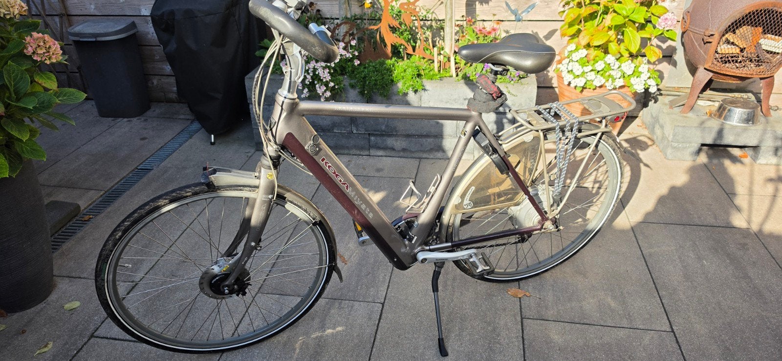 koga miyata tesla tour herenfiets T.E.A.B, Gebruikt, 55 tot 59 cm, 30 tot 50 km per accu, Ophalen