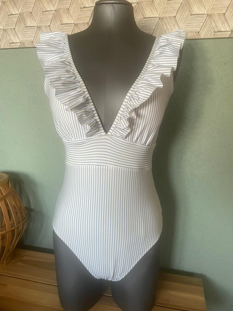 Badpak H&M, 40, Ophalen of Verzenden, Zo goed als nieuw, Blauw, Badpak