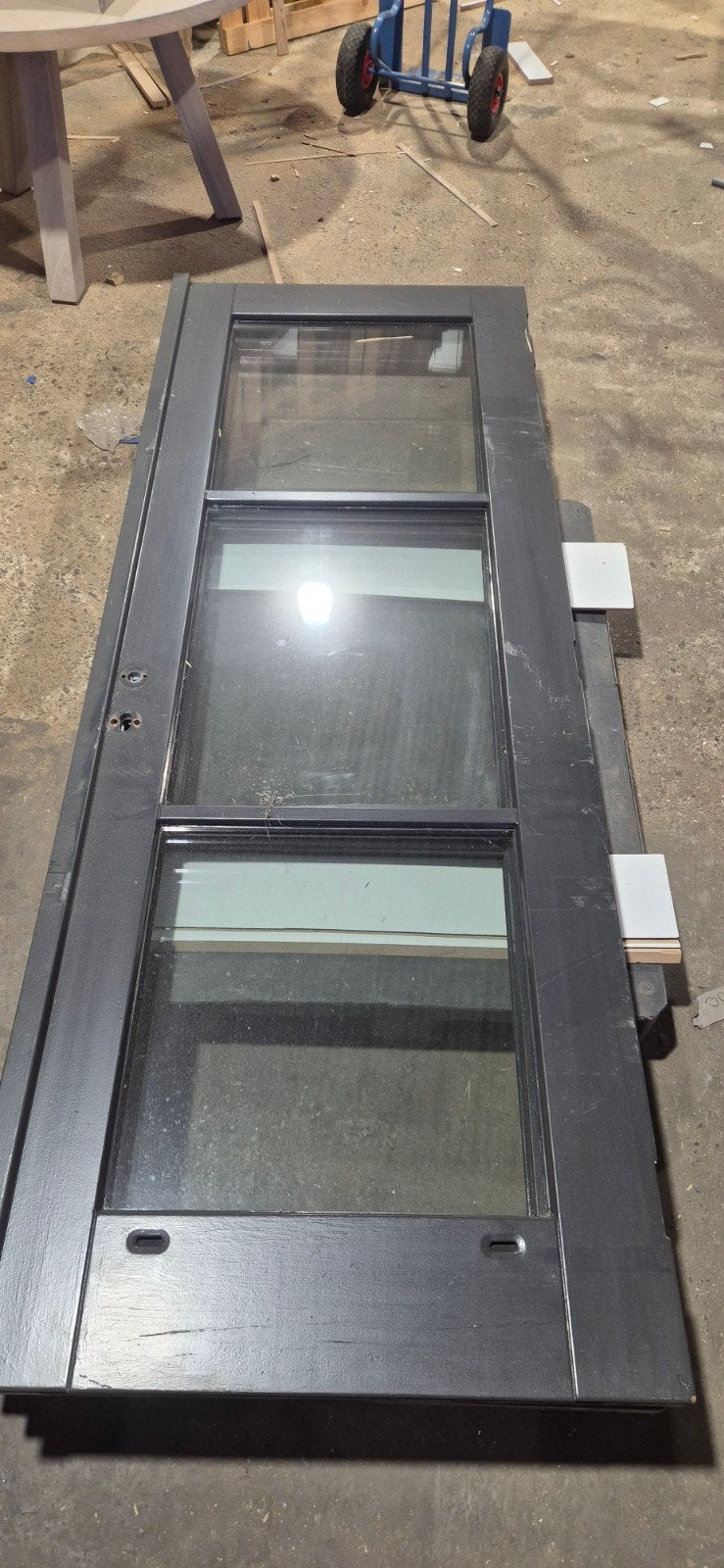 Tuindeurenset 2305x824mm, rechts loopdeur, 3-punt sluiting, Doe-het-zelf en Verbouw, Ophalen, Hout, 120 cm of meer, 215 cm of meer
