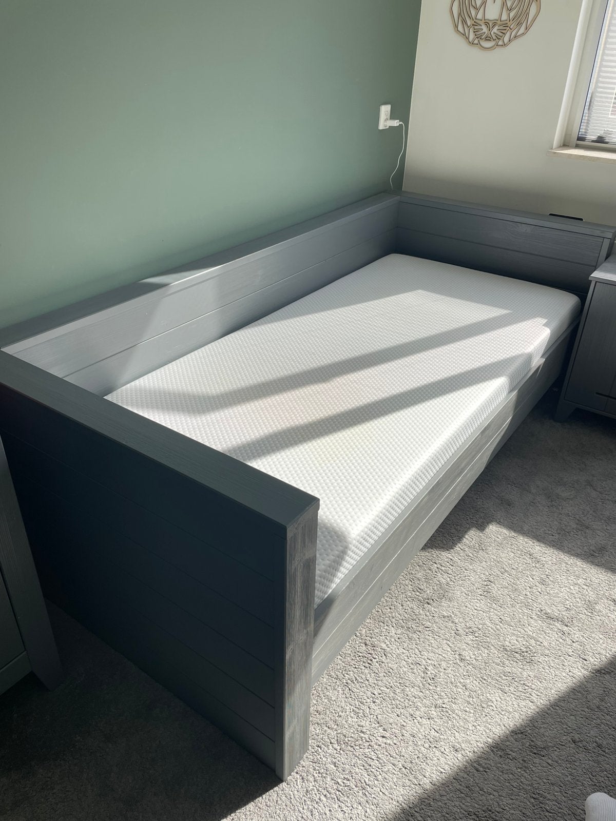 4-delige slaapkamer Woood, Ophalen, 90 cm, Eenpersoons, Zo goed als nieuw