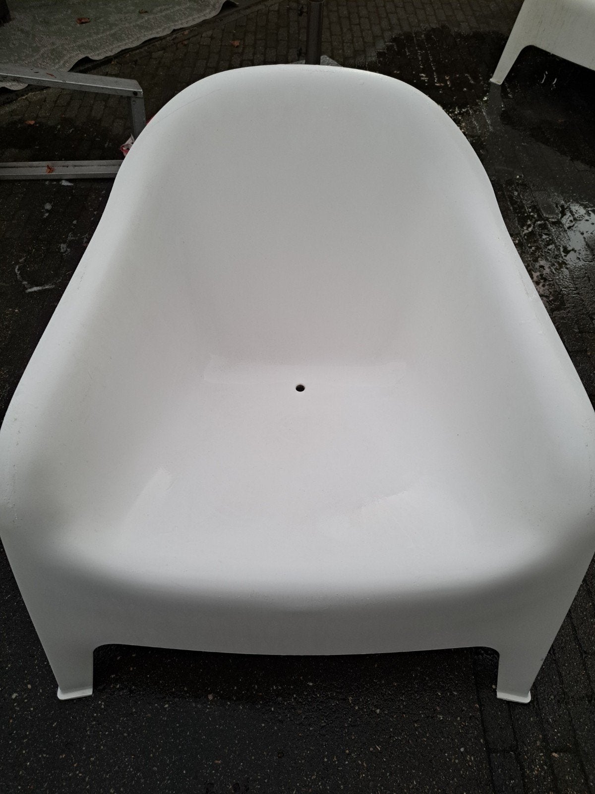 IKEA SKARPÖ Fauteuil Buiten Wit 4 stuks, Tuin en Terras, Ophalen, Kunststof