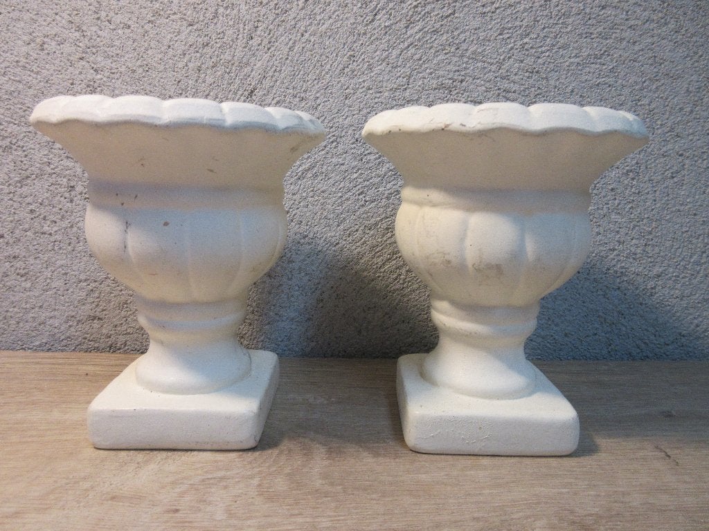 Kleine brocante bloempotten, Gebruikt, Rond, Binnen, Ophalen of Verzenden