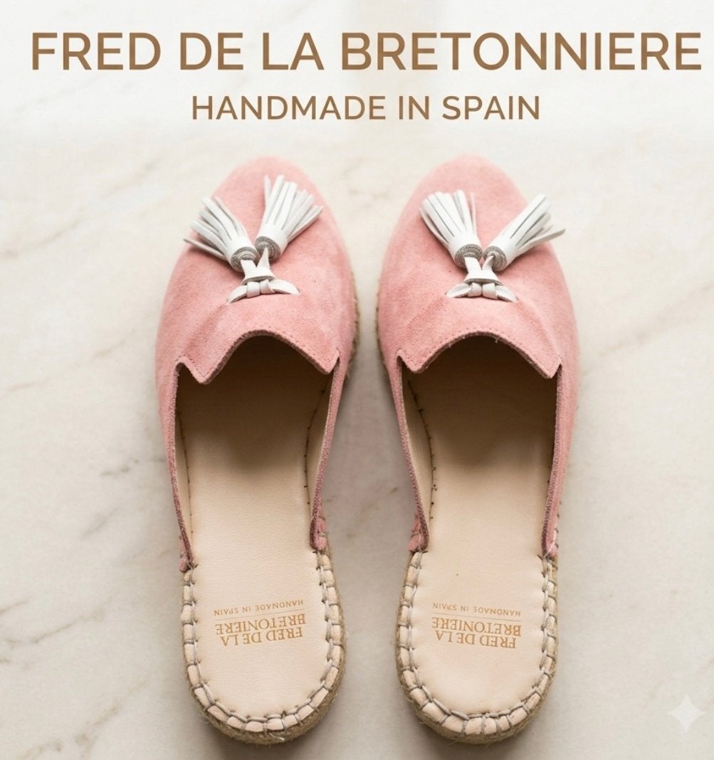 FRED DE LA BRETONIERE MUILTES MET LEREN KWASTJES 39💖💖💖, Overige kleuren, Nieuw, Sandalen of Muiltjes, Ophalen of Verzenden